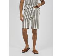 Brave Soul - Pantaloncini bianchi a righe-Bianco 2XL