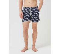 Brave Soul - Pantaloncini da bagno blu navy stampati L