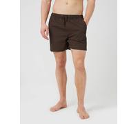 Brave Soul - Pantaloncini da bagno in seersucker marroni-Marrone S