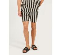 Brave Soul - Pantaloncini neri a righe-Nero M