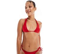 Brave Soul - Top bikini allacciato al collo rosso ciliegia M
