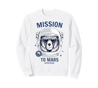 Brave Space Astronaut Bear, Maglietta con Grafica Astronauta Orso Felpa