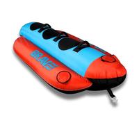 Brave Sports - Bananone Gonfiabile per Barca - Gonfiabili da Traino per 3 Persone - Sedute in Neoprene, Maniglie Imbottite - Gonfiabile Moto d'Acqua in PVC e Nylon - 240 x 110 x 54 cm
