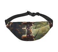 Brave Squirrel - Marsupio a tracolla per ragazzi, grande, alla moda, per sport, corsa, ciclismo, viaggi, pesca
