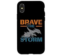 Brave The Storm Flying Beast Myth Dragon Whisperer Custodia per iPhone X/XS