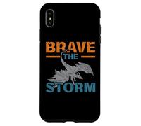 Brave The Storm Flying Beast Myth Dragon Whisperer Custodia per iPhone XS Max