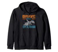Brave The Storm Flying Beast Myth Dragon Whisperer Felpa con Cappuccio
