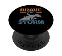 Brave The Storm Flying Beast Myth Dragon Whisperer PopSockets PopGrip Adesivo