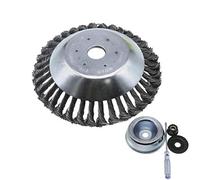Brave Tour Set di 5 testine per decespugliatore, 15,2 cm, con rondella di spinta, piastra rider, dado a collare, cacciavite, kit adattatore per decespugliatori, rimozione della ruggine, tosaerba (15,2