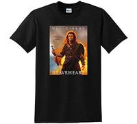 Braveheart T Shirt Mel Gibson Movie Bluray Dvd Cover Tee Black S