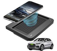Braveking1 Caricatore Wireless Auto per Audi Q5 SQ5 2020 2019 2018 Pannello Accessori Console Centrale 10W Qi Rapida Ricarica 3 Bobine Telefono Pad per iPhone 11/XS/XR/X/8, Samsung S10/S9/S8/Note 10