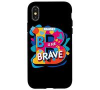 BRAVERY ABSTRACT LETTERA B È PER CORAGGIOSO Custodia per iPhone X/XS