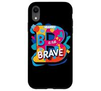 BRAVERY ABSTRACT LETTERA B È PER CORAGGIOSO Custodia per iPhone XR