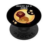 Bravery Brave Child presenta Coraggioso come un leone PopSockets PopGrip Adesivo