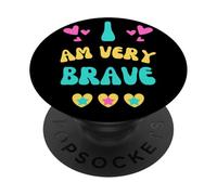 BRAVERY OTTIENI BENE PRESENTE SONO CORAGGIOSO PER IL CORAGGIO PopSockets PopGrip Adesivo
