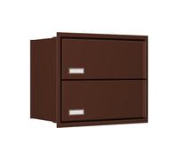 Bravios - Cassetta delle lettere da incasso Stockholm for Two in marrone