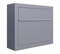 Bravios Elegance - Cassetta delle lettere, design da parete, colore: Grigio metallizzato