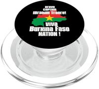 Bravo Capitano Ibrahim Traore! Viva la NAZIONE del Burkina PopSockets PopGrip per MagSafe