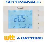BRAVO CRONOTERMOSTATO DIGITALE CON AMPIO DISPLAY PROGRAMMAZIONE AUTOMATICA G