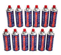 BRAVO HOME Butsir Gas 227gr - Confezione da 12 cartucce di Ricarica a Gas B-250 per bruciatori, Fiamma e Altri fornelli
