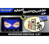 BRAVO MAXI SOTTOCCHIO SPIONCINO DIGITALE ELETTRONICO CON MONITOR LCD 4,3 POLLICI