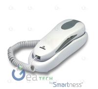 BRAVO NEMO TELEFONO FISSO TASTI COMODI RUBRICA CON 10 NUMERI | BIANCO