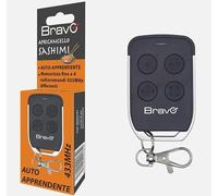 Bravo Telecomando Apricancello Sashimi 433 MHz Autoapprendente 4 Tasti con LED