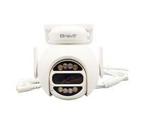 Bravo Commodoro Pro LUX, Telecamera Wi-Fi 5MP, Visione Notturna a Colori, IP65, Rotazione 280°, Audio Bidirezionale