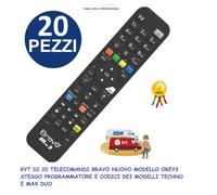 BRAVO TELECOMANDO UNIVERSALE OKEY3 20 PEZZI SPEDIZIONE OMAGGIO