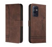 Bravoday Cover per OnePlus 9 PRO 5G / OnePlus 9 PRO 5G, Flip Custodia in Pelle PU Portafoglio Custodia per OnePlus 9 PRO 5G / OnePlus 9 PRO 5G, con Slot per Schede, Marrone
