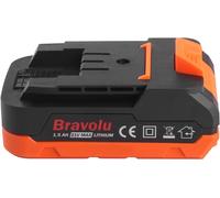 Bravolu 21V Batteria per Avvitatore Elettrico, 1,5 Ah, Nero (B2C)