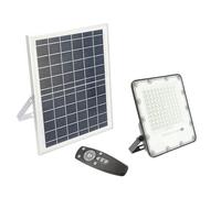 BRAVOS - Proiettore solare a LED, 100 W, 1000 lumen, telecomandato