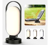 Bravzurg Lampada da Campeggio Ricaricabile, 5000mAh Lanterna Solare Campeggio Esterno, Portatile Pieghevoli Impermeabili, Luce LED Batteria, Campeggio Accessori Attrezzatura Utili, Emergenza Interno