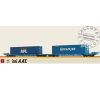 Brawa 48110 H0 1:87 - carro merci Tipo Sffggmrrss36 AAE "APL" e "Hanjin" di Epoc