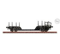 Brawa 50800 H0 1:87 - carro merci DB a piano ribassato Tipo UI631 nero di Epoca