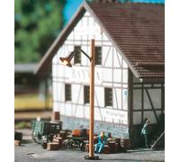 BRAWA 84061 Scala HO Lampione stradale in legno con luce LED mm. 80