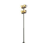 BRAWA 84152 Scala HO Lampione con quattro fari regolabili (altezza 121 mm)