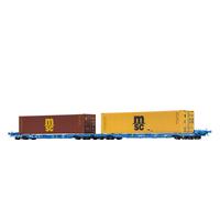 BRAWA H0 48108 - Vagone per Container Sffggmrrss197 Il Vtg Con 40 ft-Containern