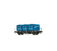 BRAWA H0 50604 - Vagone Trasporto Container Bts 30 DB, Con Ekrt 212 " Bahlsen "