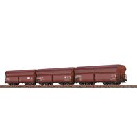 Brawa H0 50877 Carri Merci Aperto Fals Della DB AG / Set Di 3 Pezzi