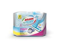 Brawn Acciuffapolvere Tutte le Superfici, Tessuto in Texture 3D ad Alto Spessore con Maggiore Potere Elettrostatico, Profumo Fiorito, Confezione da 84 Panni