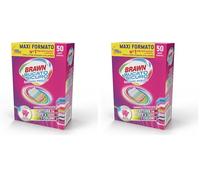 Brawn Bucato Sicuro Foglietti Acchiappacolore, Con Agenti Inibitori Cattura le Tinte e i Colori, Confezione da 100 Foglietti