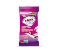 Brawn Parquet, Panni Umidificati Pulizia Parquet, Con Cera d’Api che Dona Lucentezza Senza Aloni, Doppia Superficie Pulente Senza Risciacquo, Confezione da 12 panni