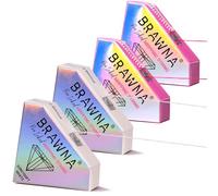 BRAWNA Cordino per la mappatura di sopracciglia e labbra bianco e rosa da 30 metri - Strumento di misurazione del sopracciglio - Forniture Pmu - Kit di microblading - Forniture per lamianzione per