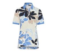 BRAX Style.Cleo Pima Pique Print T-Shirt, 24 Blu Zaffiro, 44 Donna