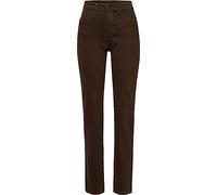 BRAX Style Mary Five Pocket Jeans in Thermo Denim, Cioccolata Fondente, 36W x 34L Donna