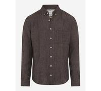 Brax Uomo Camicia di Lino Moderno Fit Stile Daniel Marrone 740006 74410100 52