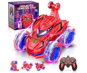 Braxel Macchina Telecomandata per Bambini, Giochi Bambino 3-6 anni Maschio Regalo Natale Spider Giocattolo Regalo Bambino 3-10 Anni Giocattoli Bambino Auto Telecomandata