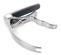 Bray Premium Range Chrome Universal Trigger Clamp Capotasto per chitarra con imbottitura in silicone e estrattore di pin integrato per chitarre acustiche Gibson, Ibanez, Tanglewood, Yamaha e Fender