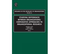 Brayden King Studying Differences Between Organizations (Copertina rigida)